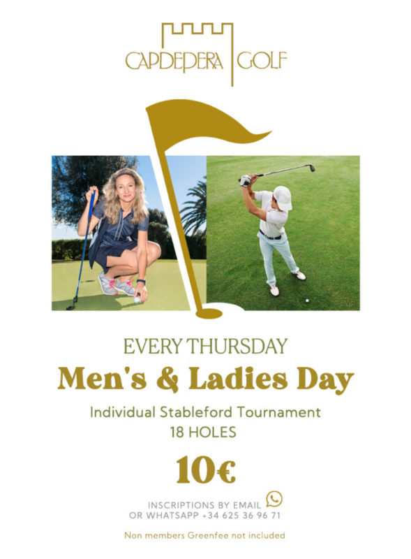 Capdepera Golf Tournament MEN & LADIES DAY Every Thursday