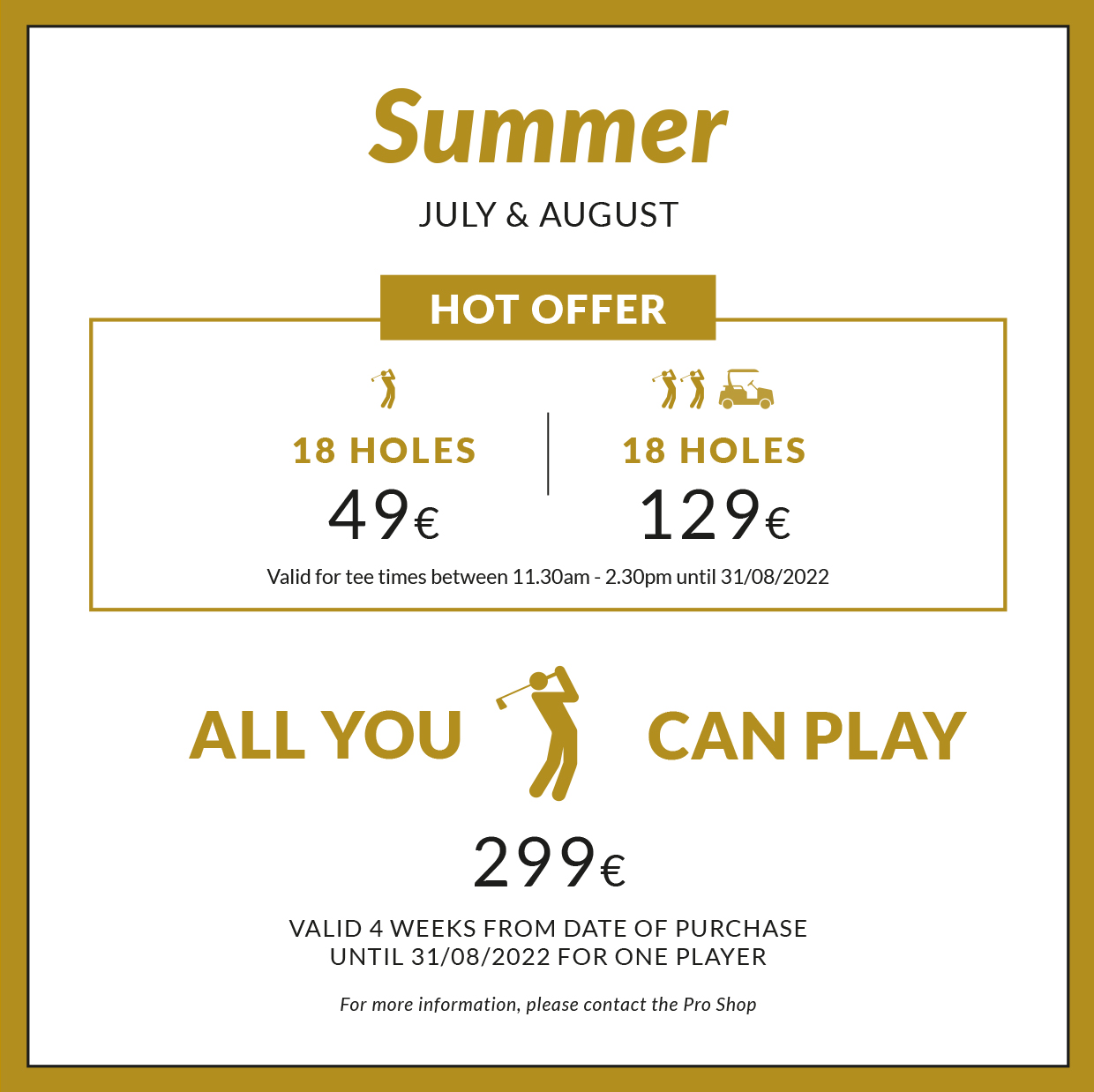 Capdepera July & August 2022 Special Price